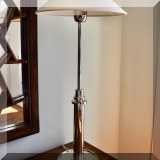 DL02. Two metal candlestick lamps. 26”h 